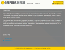 Tablet Screenshot of delphos.cl